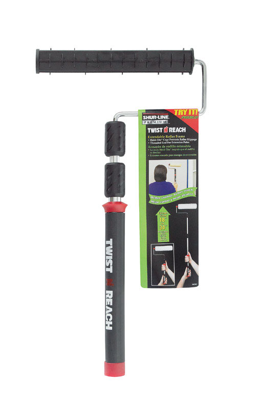 ShurLine Twist N Reach Adjustable Paint Roller Frame 18 34 in. L 