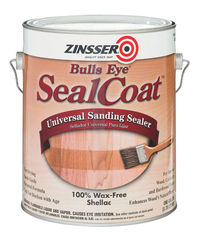 Zinsser Bulls Eye SealCoat OilBased Sanding Sealer Clear Matte 1 gal