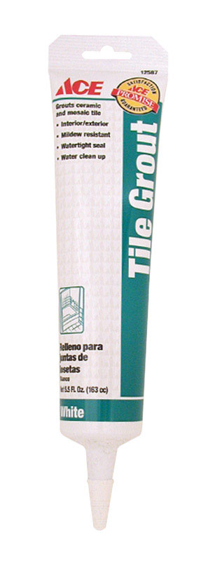 Ace White Tile Grout 5.5 oz. #VSHE138509, 0425AC