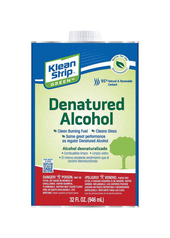 Klean Strip Green Denatured Alcohol Clean Burning Fuel 32 oz. VSHE241077, QKGA75003