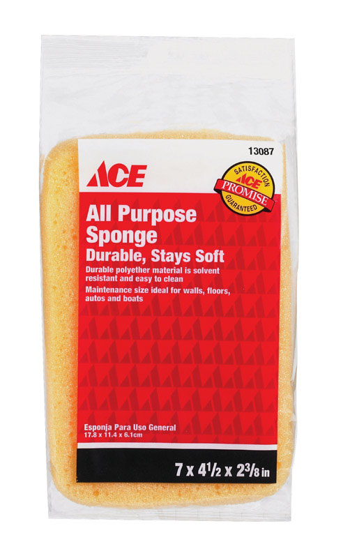 Ace Polyether Sponge 7 in. L x 41/2 in. W VSHE13087, H02