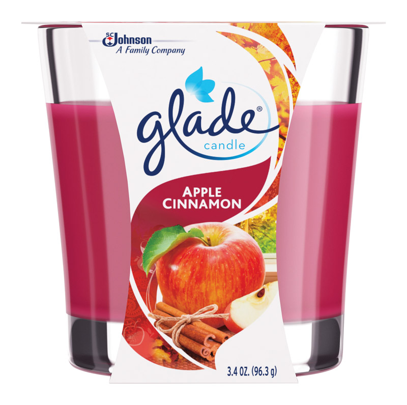 Glade Air Freshener Candle Apple Cinnamon 3.4 oz. VSHE751745, 15710