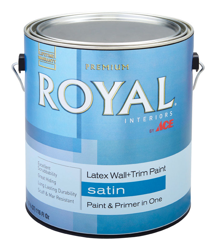 Ace Royal Interior Acrylic Latex Wall & Trim Paint Neutral Base Satin 1