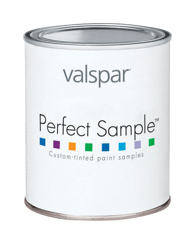 Valspar Interior Acrylic Latex Paint Sample Pure White Satin 1 pt. 