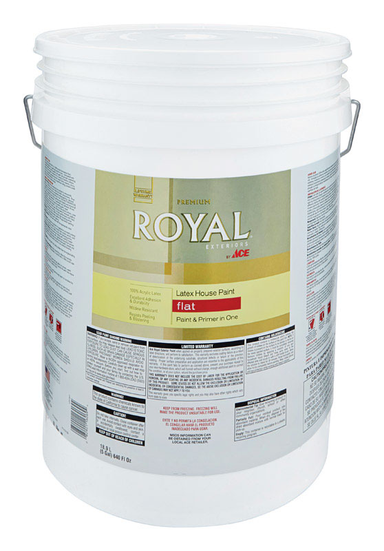 Ace Royal Exterior Acrylic Latex House Paint Flat 5 gal. MidTone High