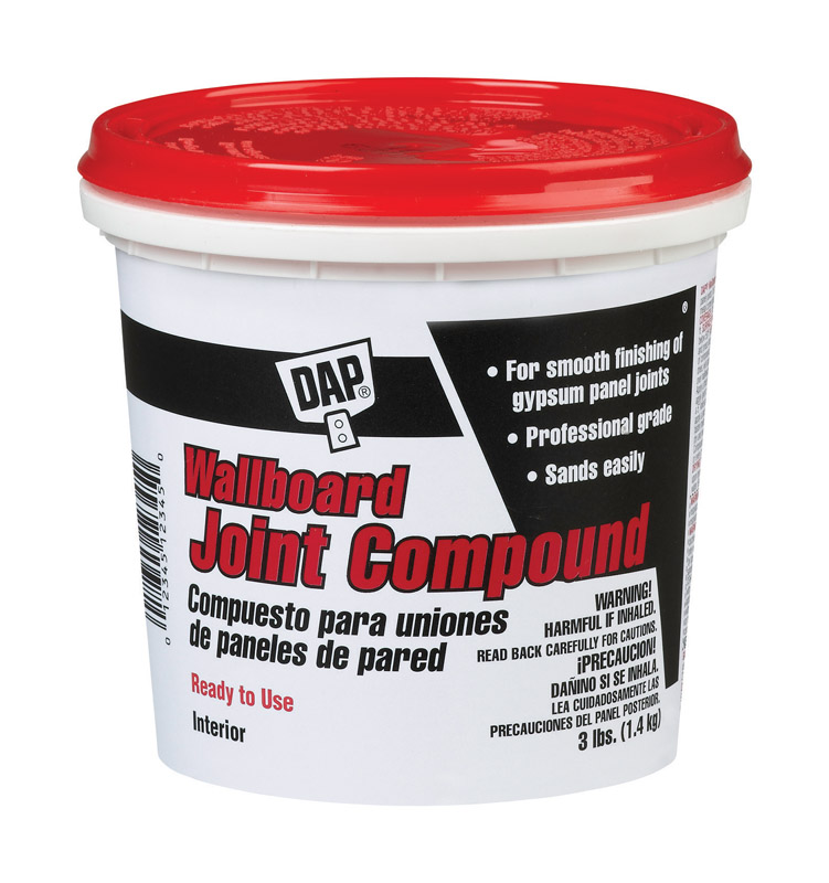 DAP White All Purpose Joint Compound 3 lb. VSHE17402, 10100/3LB