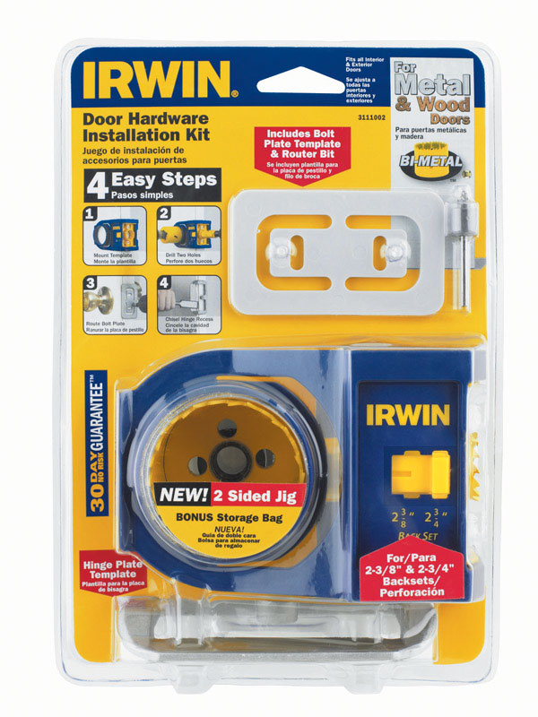 Irwin Door Lock Install Kit BiMetal VSHE2105591, 17104