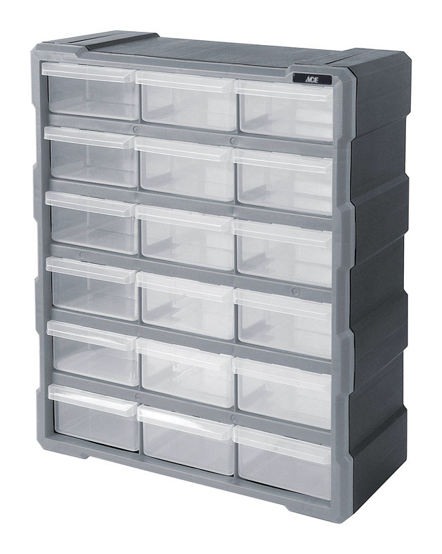 Ace Storage Organizer 19 in. H x 15 in. W x 61/4 in. L Gray 