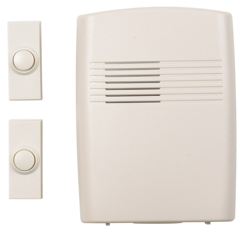 Heath Zenith White Wireless Door Chime Kit VSHE3009651, AC6162TC
