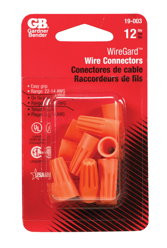 Wingguard Industrial Wire Connector Thermoplastic Orange 12 VSHE381046