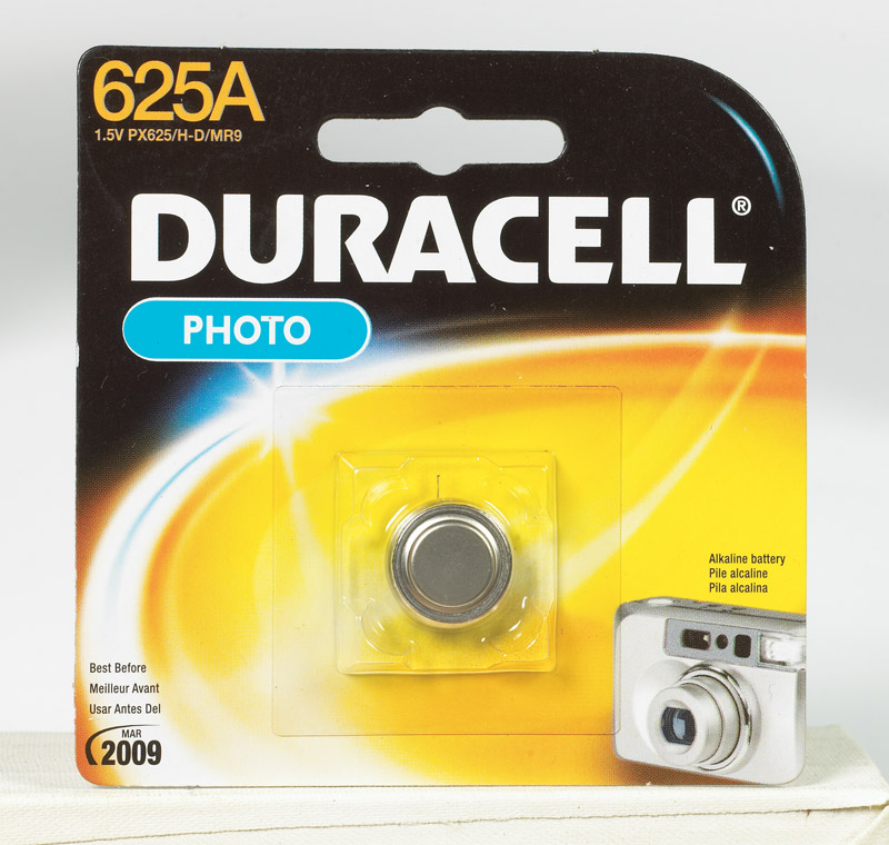 Duracell Camera Battery 625A 1.5 volts VSHE3067352, PX625AB