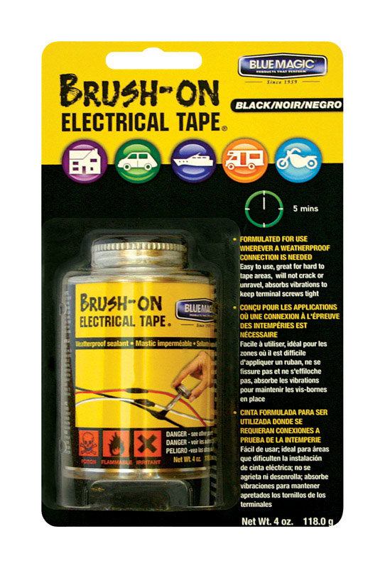 Blue Magic Liquid BrushOn Electrical Tape White VSHE33605, NA59