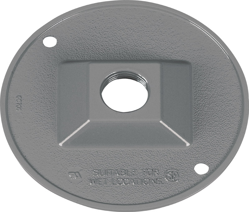 Sigma Round Die cast Aluminum 1 gang Electrical Cover For Light