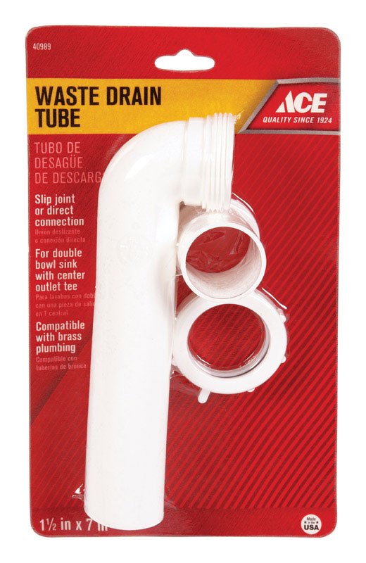 Ace 11/2 in. Dia. x 7 in. L Plastic Waste Arm VSHE40989, AH6611N
