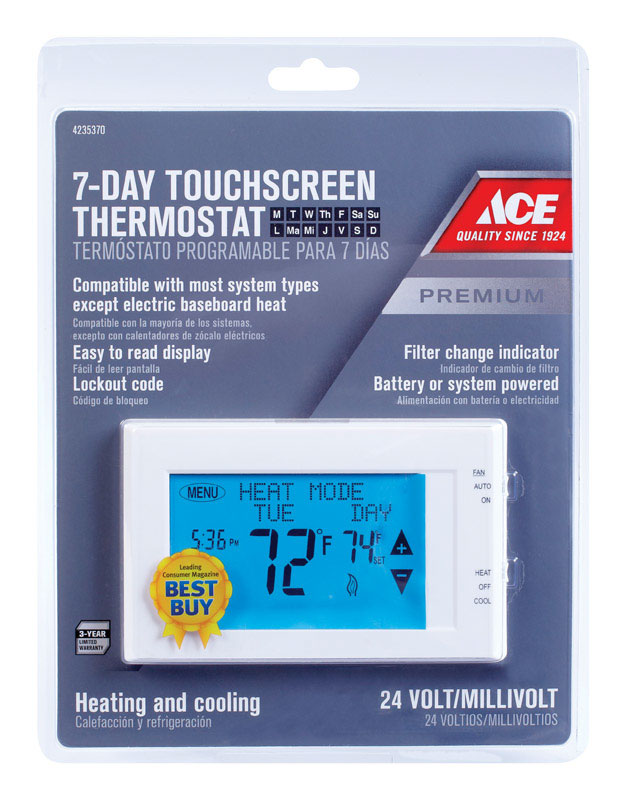 Ace Digital Programmable Thermostat VSHE4235370, ATX9000TS004