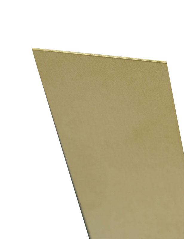 K&S Brass Sheet 6 in. x 12 in. 0.010 in. Brass, Solid Brass Hobby