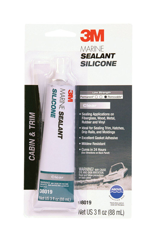 3M Marine Silicone Sealant 3 oz. VSHE8034357, 8019